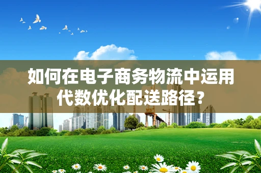 如何在电子商务物流中运用代数优化配送路径？