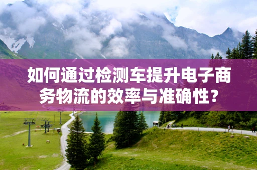 如何通过检测车提升电子商务物流的效率与准确性？