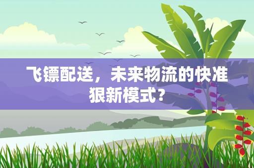 飞镖配送，未来物流的快准狠新模式？