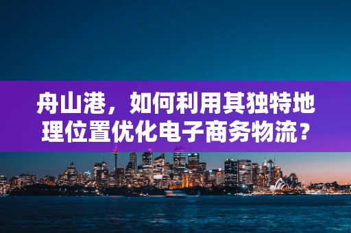 舟山港，如何利用其独特地理位置优化电子商务物流？