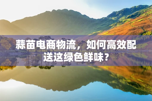 蒜苗电商物流，如何高效配送这绿色鲜味？