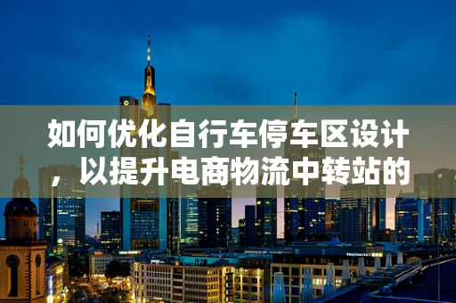 如何优化自行车停车区设计，以提升电商物流中转站的效率与用户体验？