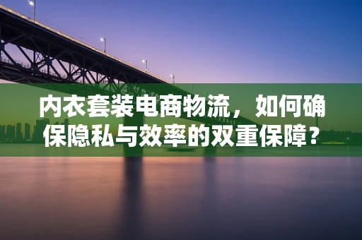 内衣套装电商物流，如何确保隐私与效率的双重保障？