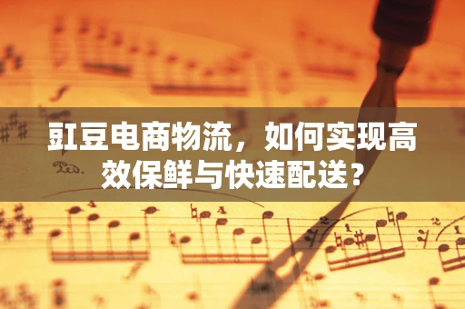 豇豆电商物流，如何实现高效保鲜与快速配送？