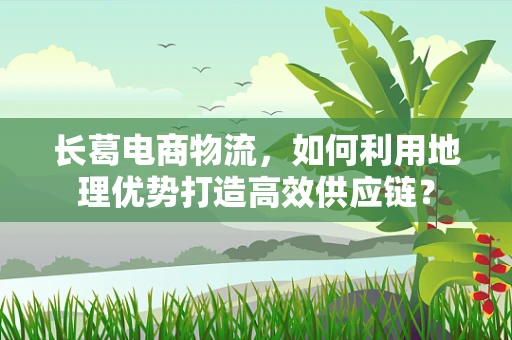 长葛电商物流，如何利用地理优势打造高效供应链？