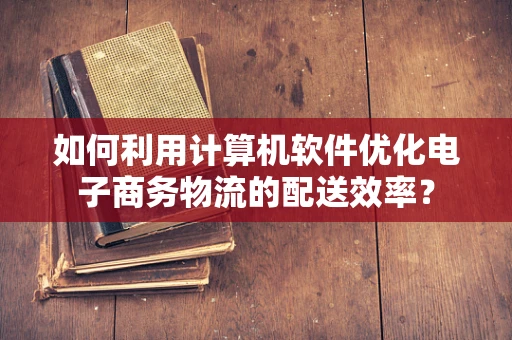 如何利用计算机软件优化电子商务物流的配送效率？