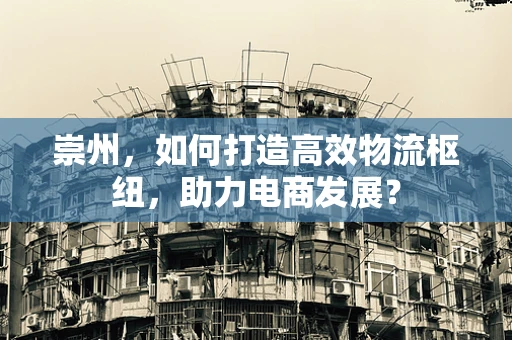 崇州，如何打造高效物流枢纽，助力电商发展？