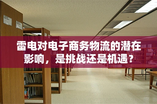 雷电对电子商务物流的潜在影响，是挑战还是机遇？