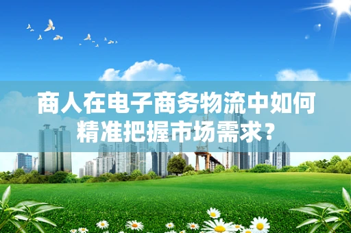 商人在电子商务物流中如何精准把握市场需求？