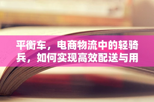 平衡车，电商物流中的轻骑兵，如何实现高效配送与用户体验的平衡？
