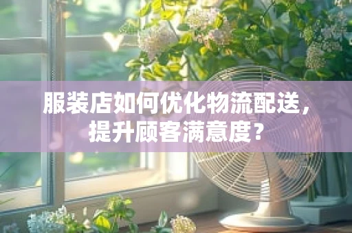 服装店如何优化物流配送，提升顾客满意度？