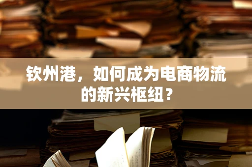 钦州港，如何成为电商物流的新兴枢纽？