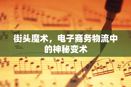 街头魔术，电子商务物流中的神秘变术