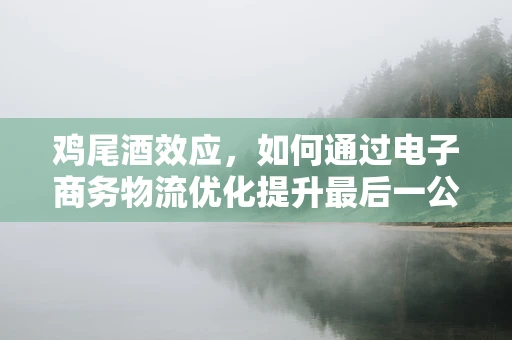 鸡尾酒效应，如何通过电子商务物流优化提升最后一公里体验？