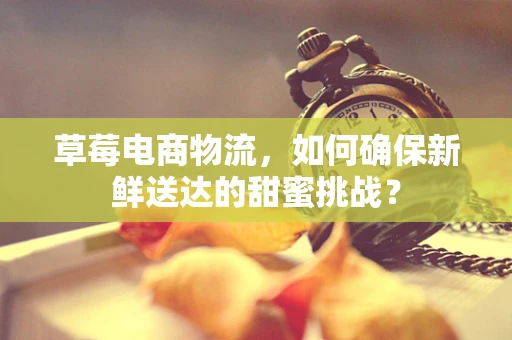 草莓电商物流，如何确保新鲜送达的甜蜜挑战？