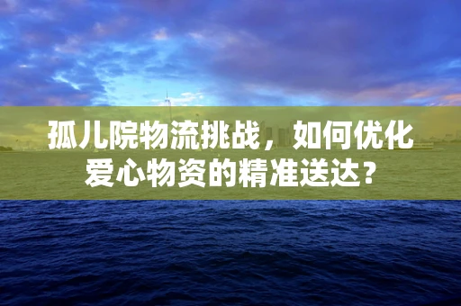 孤儿院物流挑战，如何优化爱心物资的精准送达？