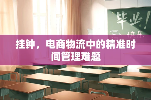 挂钟，电商物流中的精准时间管理难题