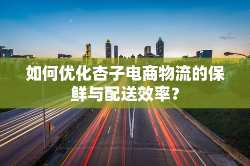 如何优化杏子电商物流的保鲜与配送效率？