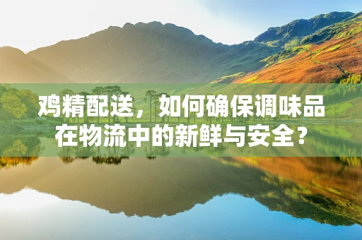 鸡精配送，如何确保调味品在物流中的新鲜与安全？