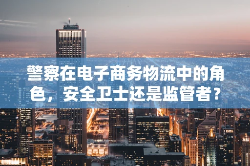 警察在电子商务物流中的角色，安全卫士还是监管者？