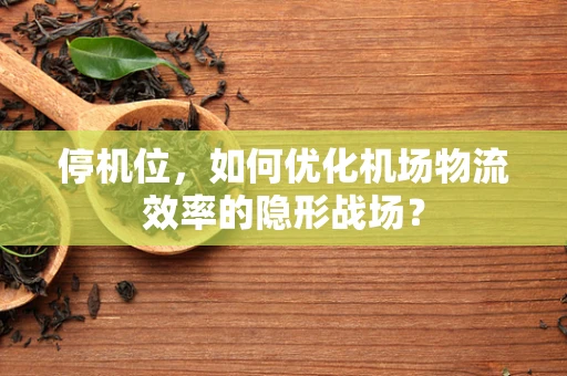 停机位，如何优化机场物流效率的隐形战场？