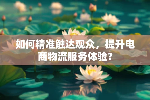 如何精准触达观众，提升电商物流服务体验？