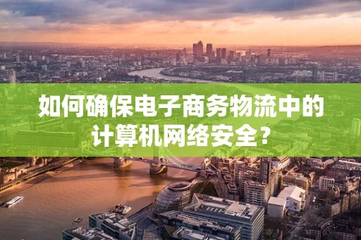 如何确保电子商务物流中的计算机网络安全？