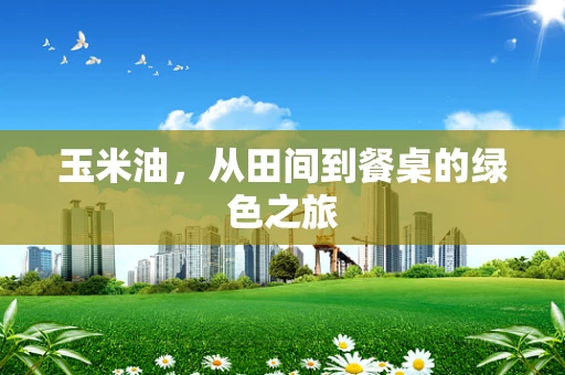 玉米油，从田间到餐桌的绿色之旅