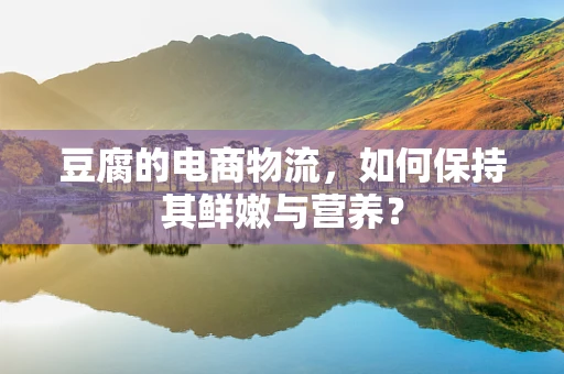 豆腐的电商物流，如何保持其鲜嫩与营养？