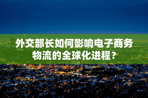 外交部长如何影响电子商务物流的全球化进程？