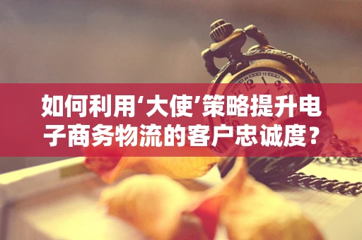 如何利用‘大使’策略提升电子商务物流的客户忠诚度？