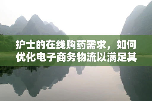 护士的在线购药需求，如何优化电子商务物流以满足其特殊要求？
