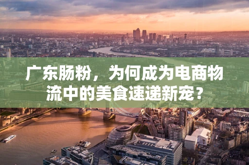 广东肠粉，为何成为电商物流中的美食速递新宠？