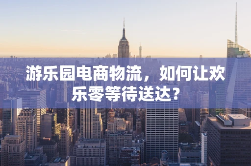 游乐园电商物流，如何让欢乐零等待送达？