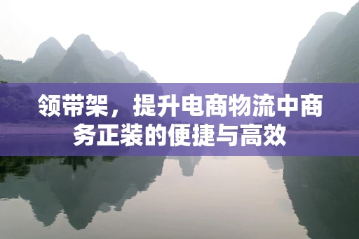 领带架，提升电商物流中商务正装的便捷与高效