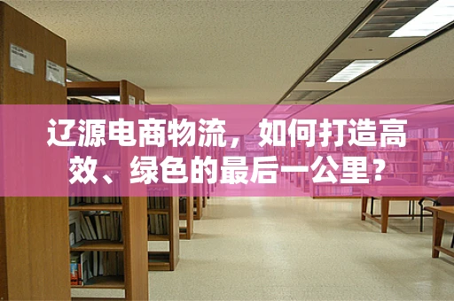 辽源电商物流，如何打造高效、绿色的最后一公里？