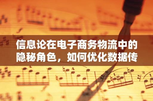 信息论在电子商务物流中的隐秘角色，如何优化数据传输效率？