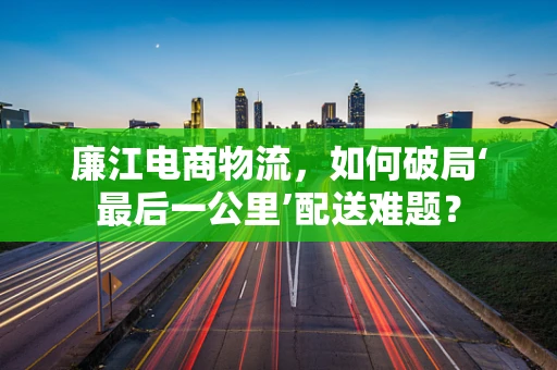 廉江电商物流，如何破局‘最后一公里’配送难题？