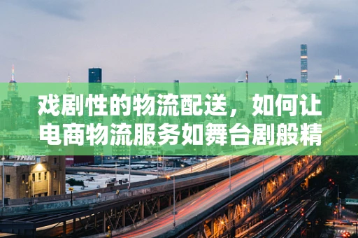 戏剧性的物流配送，如何让电商物流服务如舞台剧般精彩？
