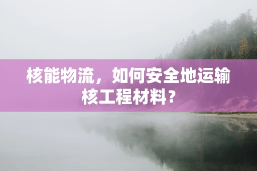 核能物流，如何安全地运输核工程材料？