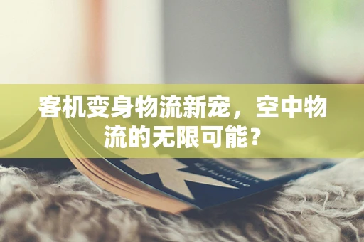 客机变身物流新宠，空中物流的无限可能？