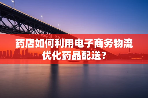 药店如何利用电子商务物流优化药品配送？