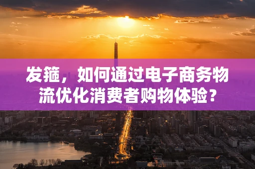 发箍，如何通过电子商务物流优化消费者购物体验？
