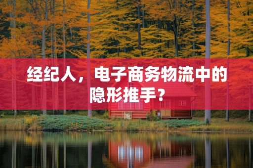 经纪人，电子商务物流中的隐形推手？