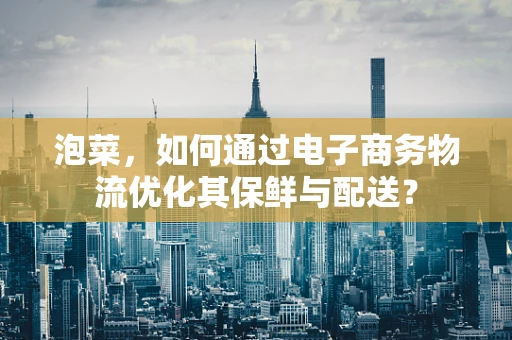 泡菜，如何通过电子商务物流优化其保鲜与配送？