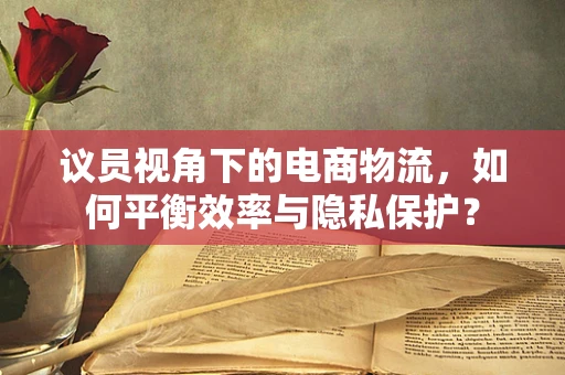 议员视角下的电商物流，如何平衡效率与隐私保护？