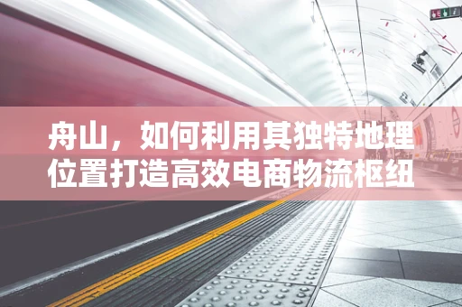 舟山，如何利用其独特地理位置打造高效电商物流枢纽？