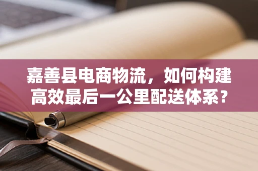 嘉善县电商物流，如何构建高效最后一公里配送体系？