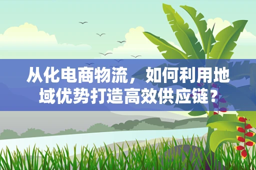 从化电商物流，如何利用地域优势打造高效供应链？