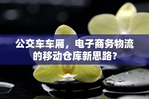 公交车车厢，电子商务物流的移动仓库新思路？
